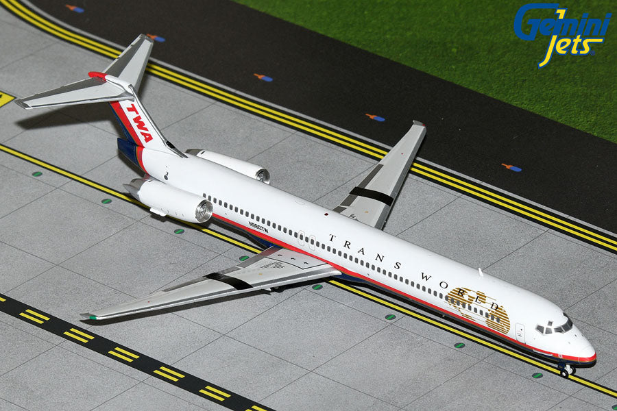 航空機・ヘリコプター Jet-X 1/200 MD-80 TWA Trans World Airlines (TWA) MD-80 (1:200 scale) – Tuskegee Flyer